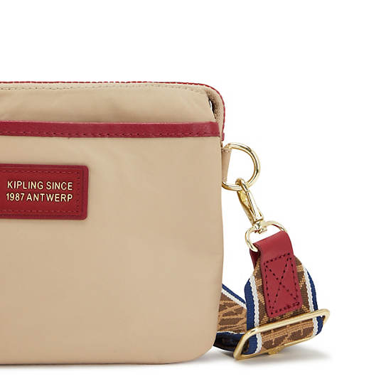 Bolsos Cruzados Kipling Riri Moda Beige | MX 1218WN